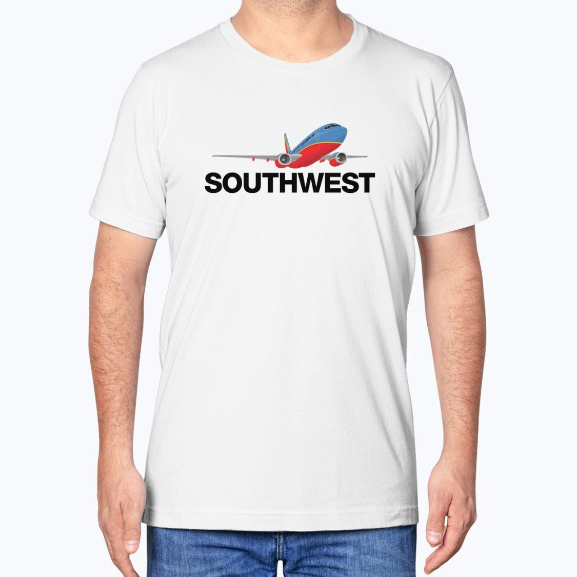 Southwest Airlines 1998 Unisex T-Shirt - White - Model