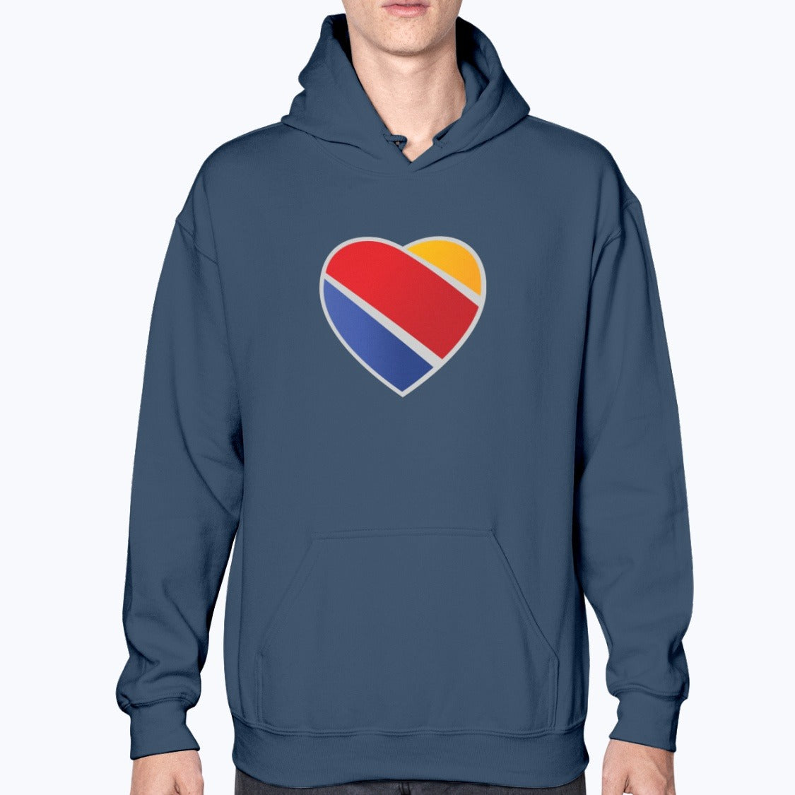 Southwest Airlines Unisex Hoodie - Navy - Model