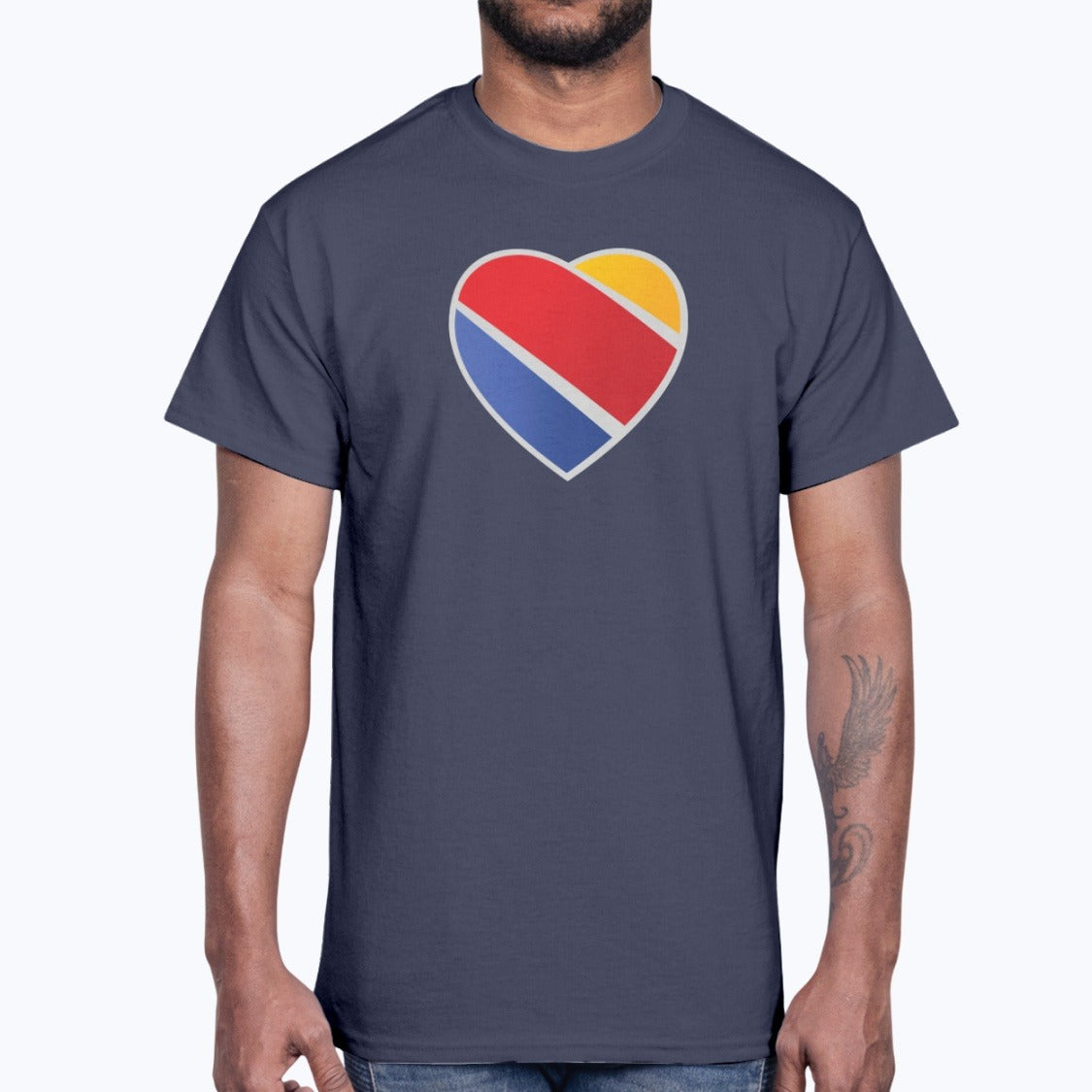 Southwest Airlines Unisex T-Shirt - Navy - Model