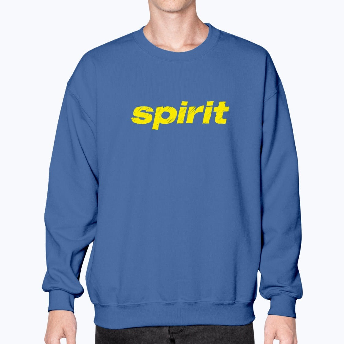 Spirit Unisex Sweatshirt - Royal Blue - Model