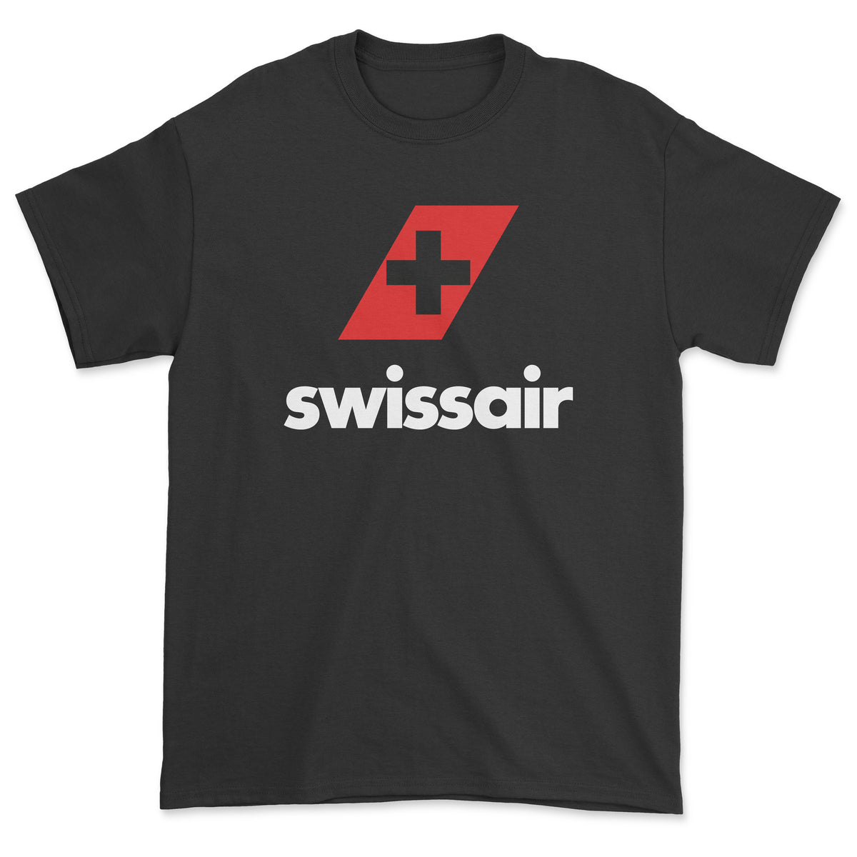 Swissair Unisex T-Shirt - Black