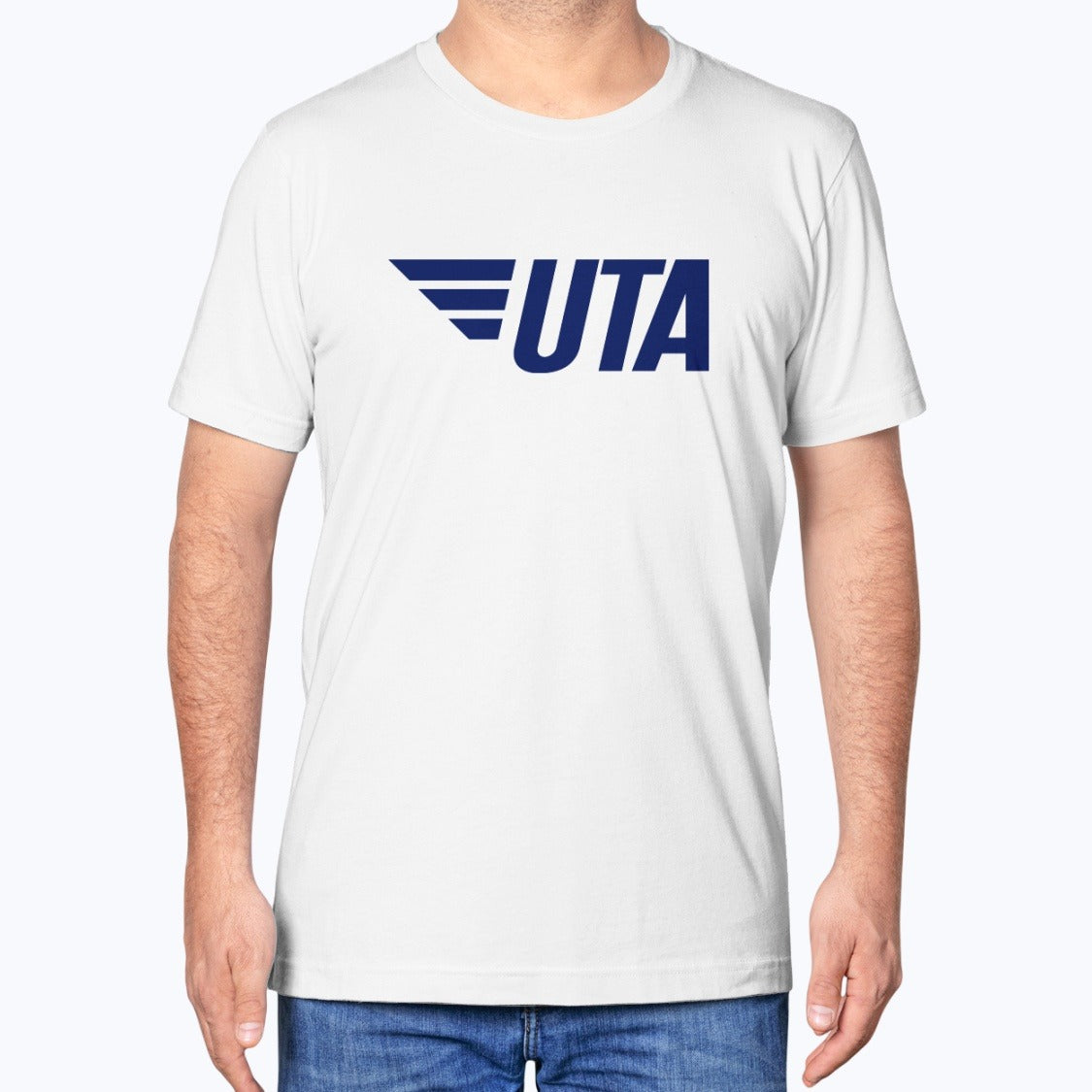 UTA Unisex T-Shirt - White - Model