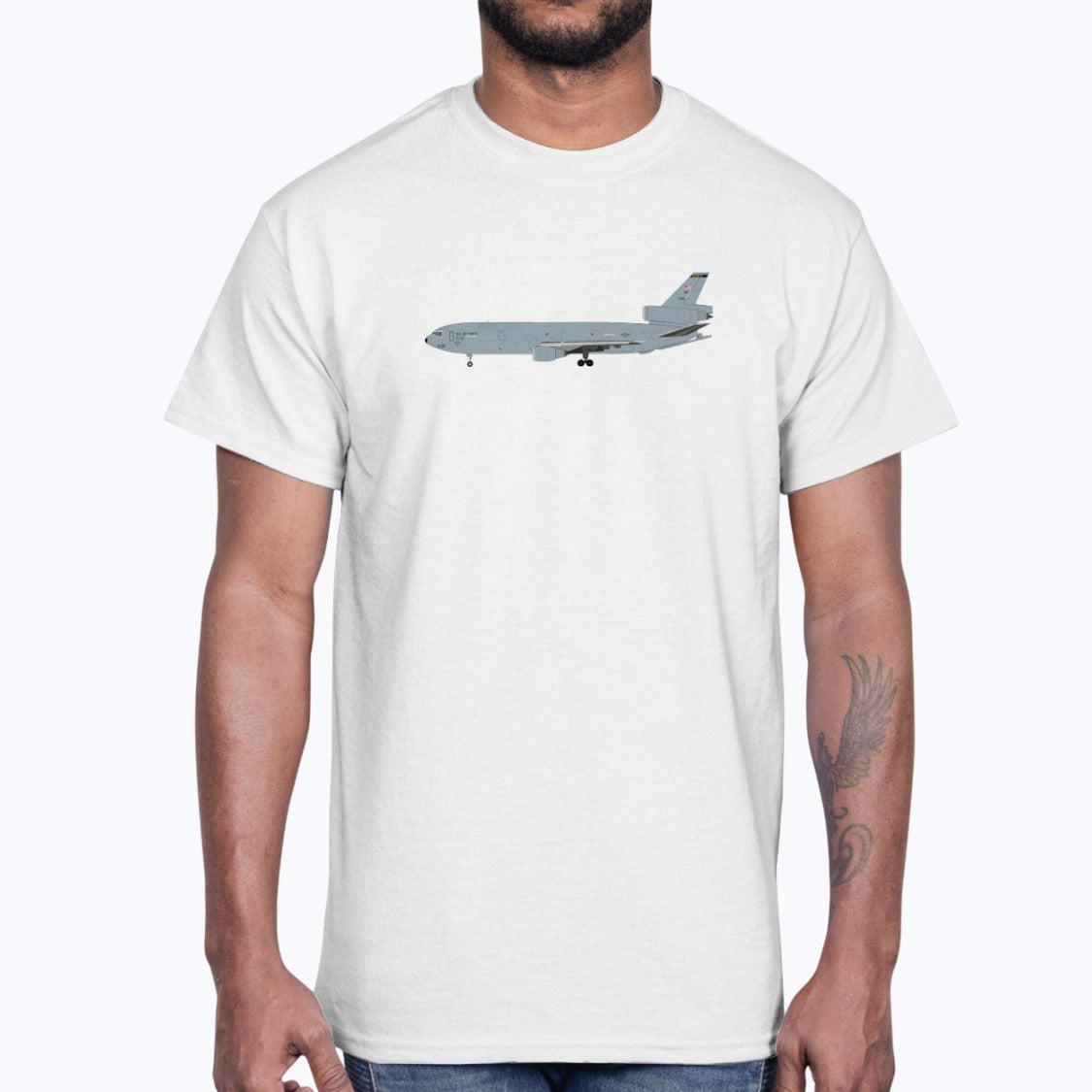 United States Air Force McDonnell Douglas KC-10 Extender Unisex T-Shirt - White - Model