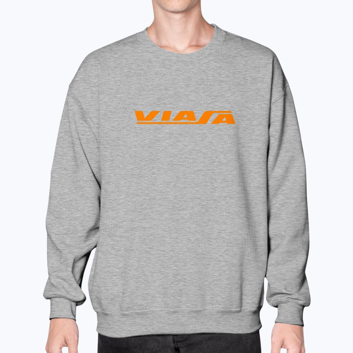 VIASA Unisex Sweatshirt - Sport Grey - Model