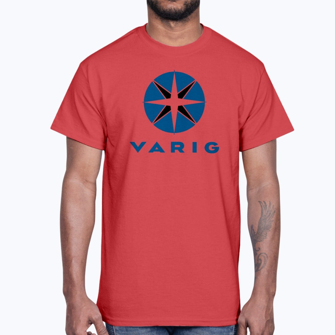 Varig Unisex T-Shirt - Red - Model