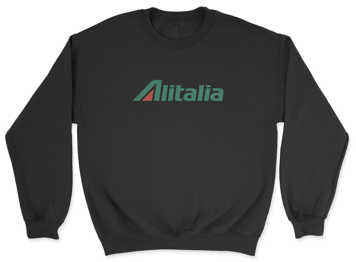 Alitalia Unisex Sweatshirt - Black