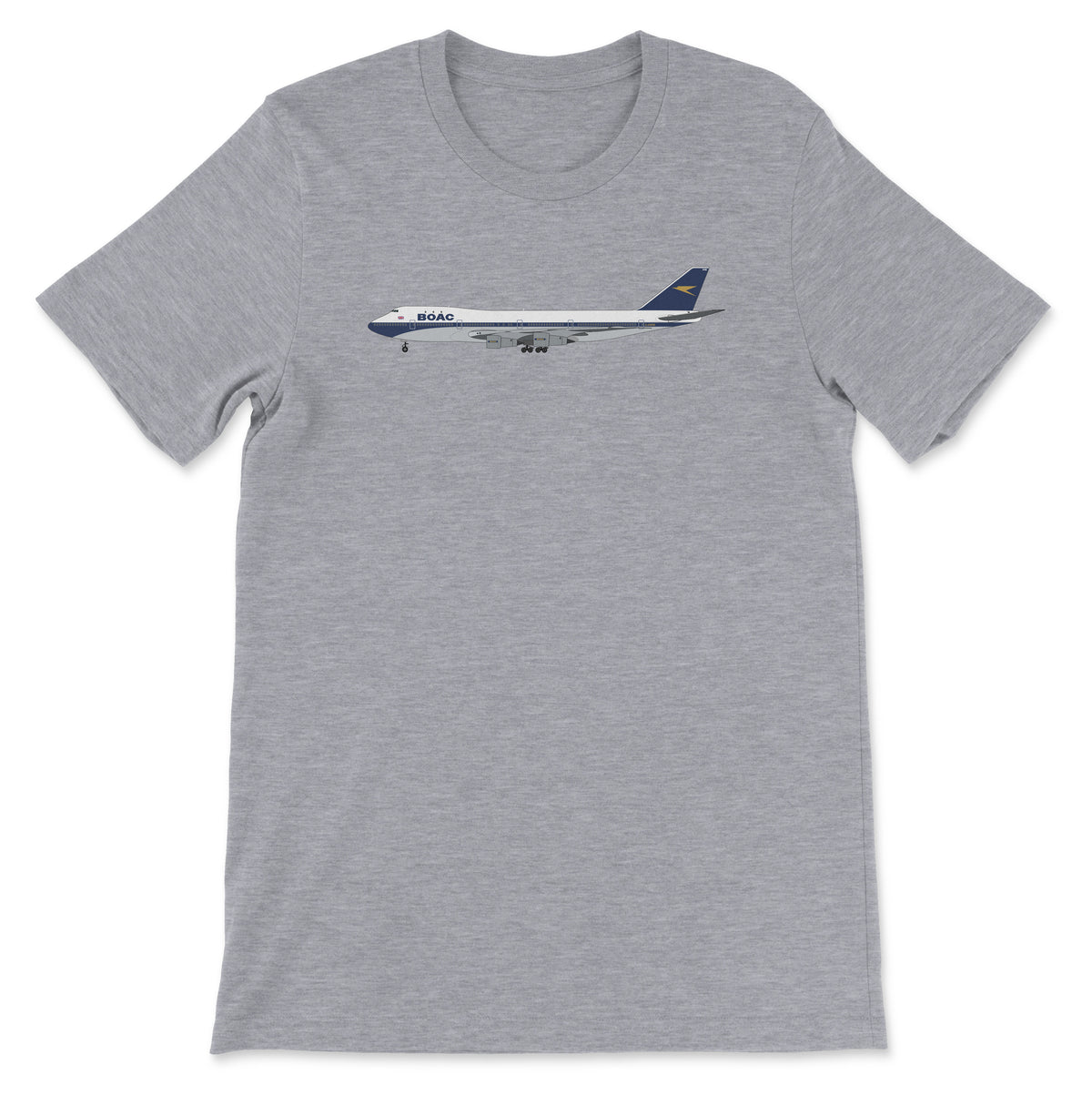 BOAC Boeing 747-100 Unisex T-Shirt - Athletic Heather