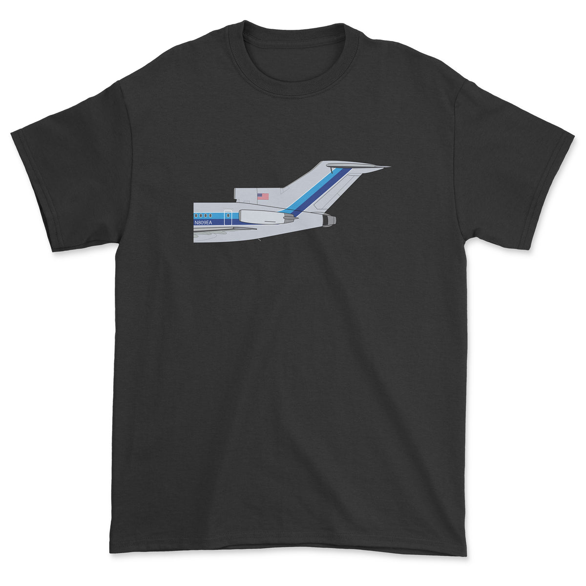 Eastern Airlines Boeing 727 Tail Section Unisex T-Shirt - Black