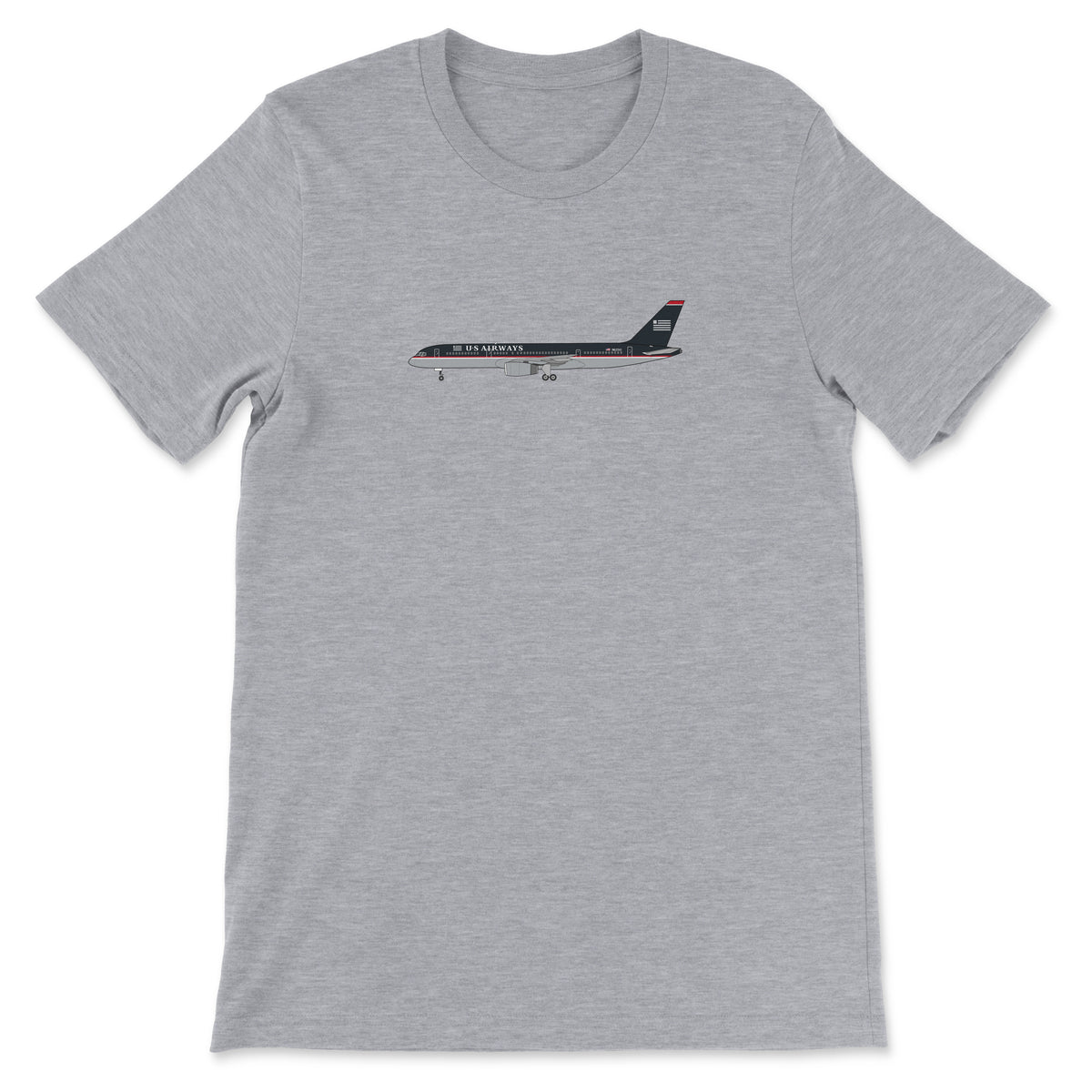 US Airways B757 Unisex T-Shirt - Athletic Heather