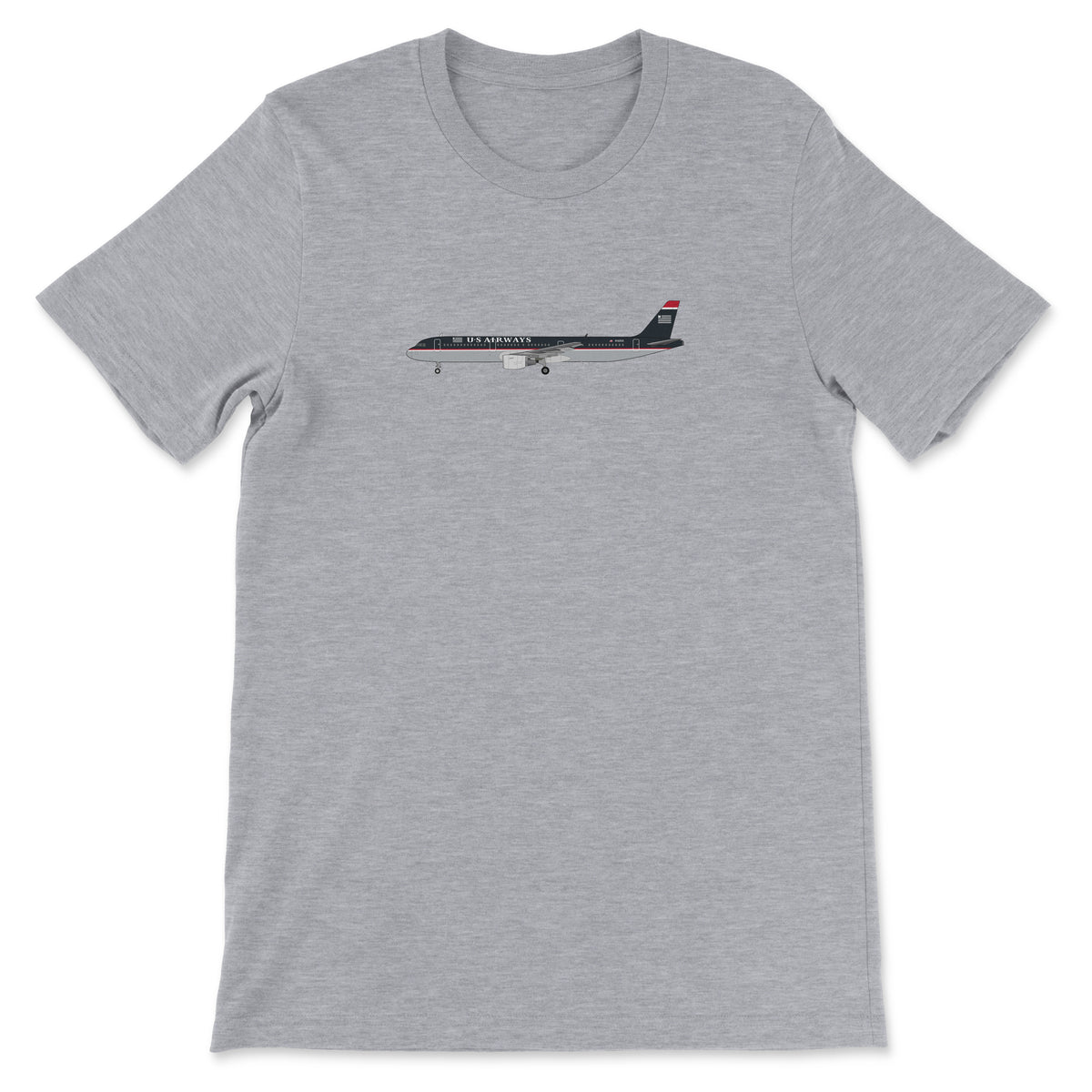 US Airways A321 Unisex T-Shirt - Athletic Heather