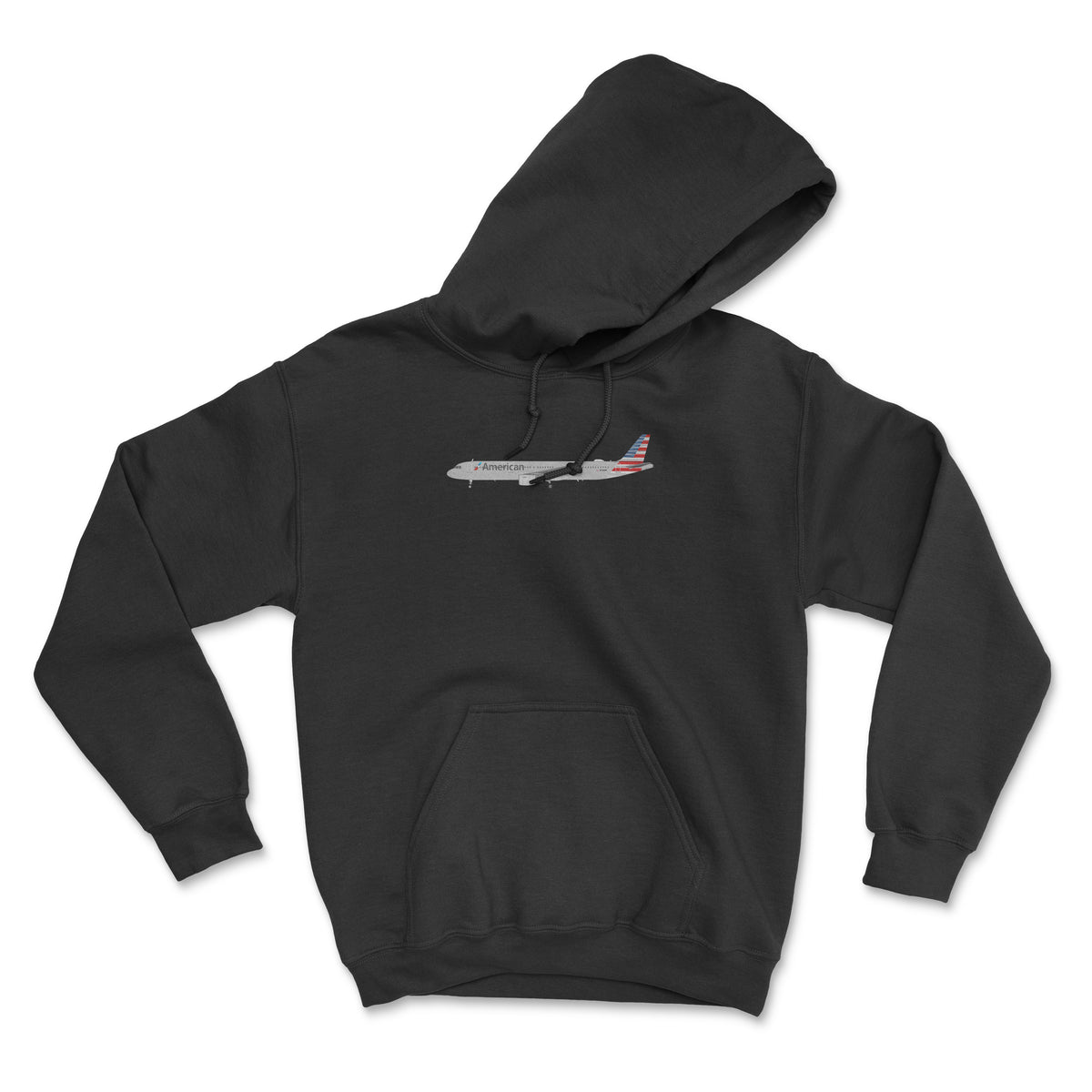 American Airlines A321 Unisex Hoodie - Black