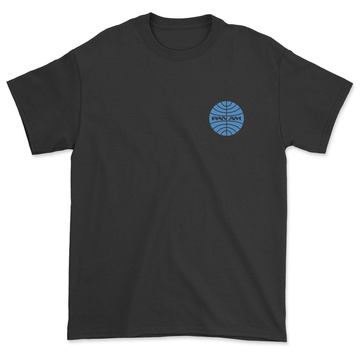 Pan Am Left chest logo Unisex T-Shirt - Black
