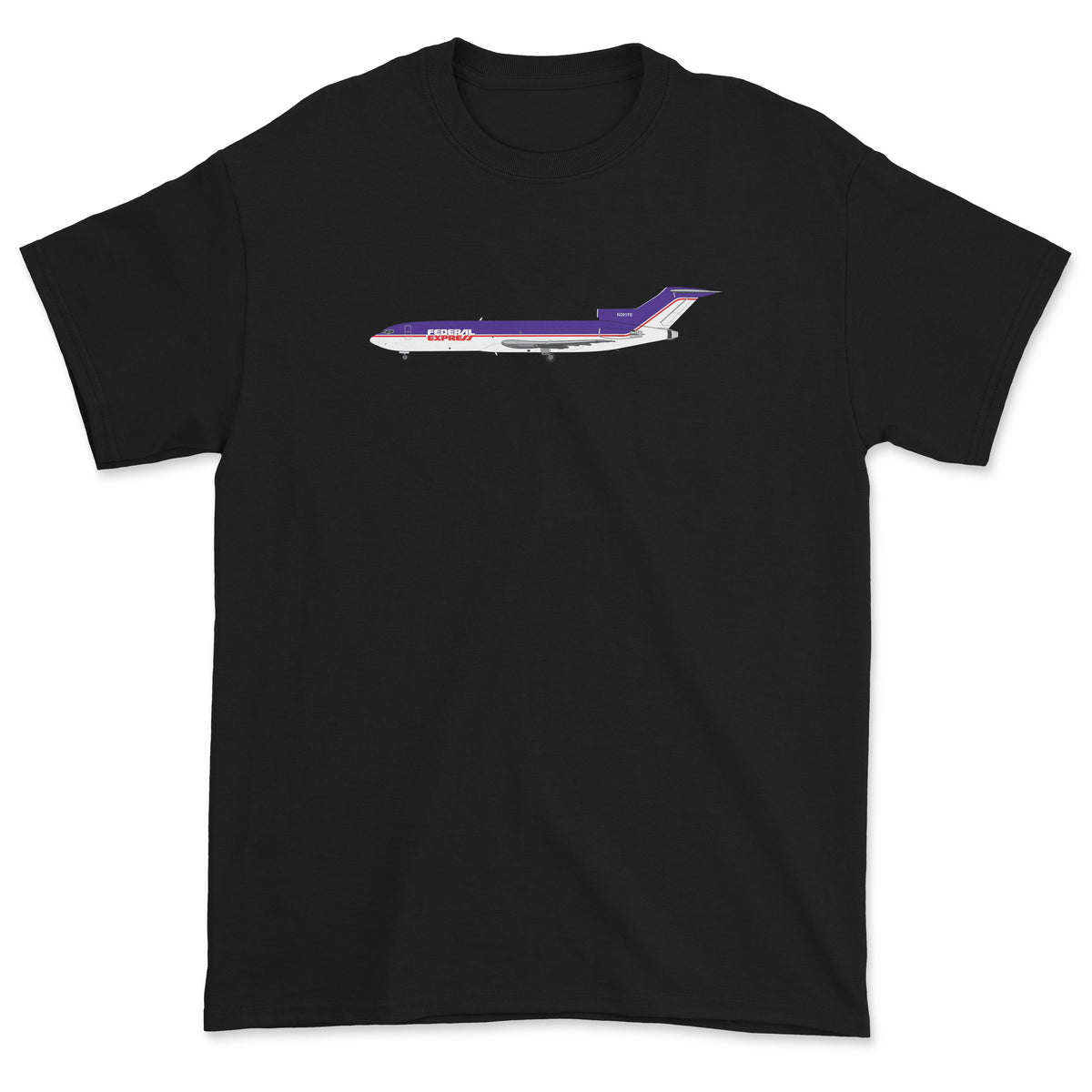 FedEx Boeing 727 Old Livery Unisex T-Shirt - Black
