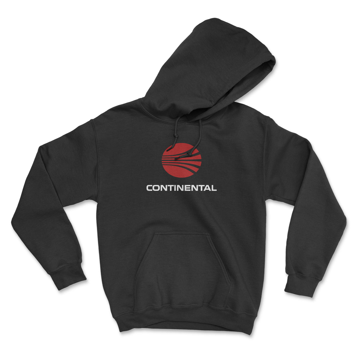Continental Airlines Unisex Hoodie - Black