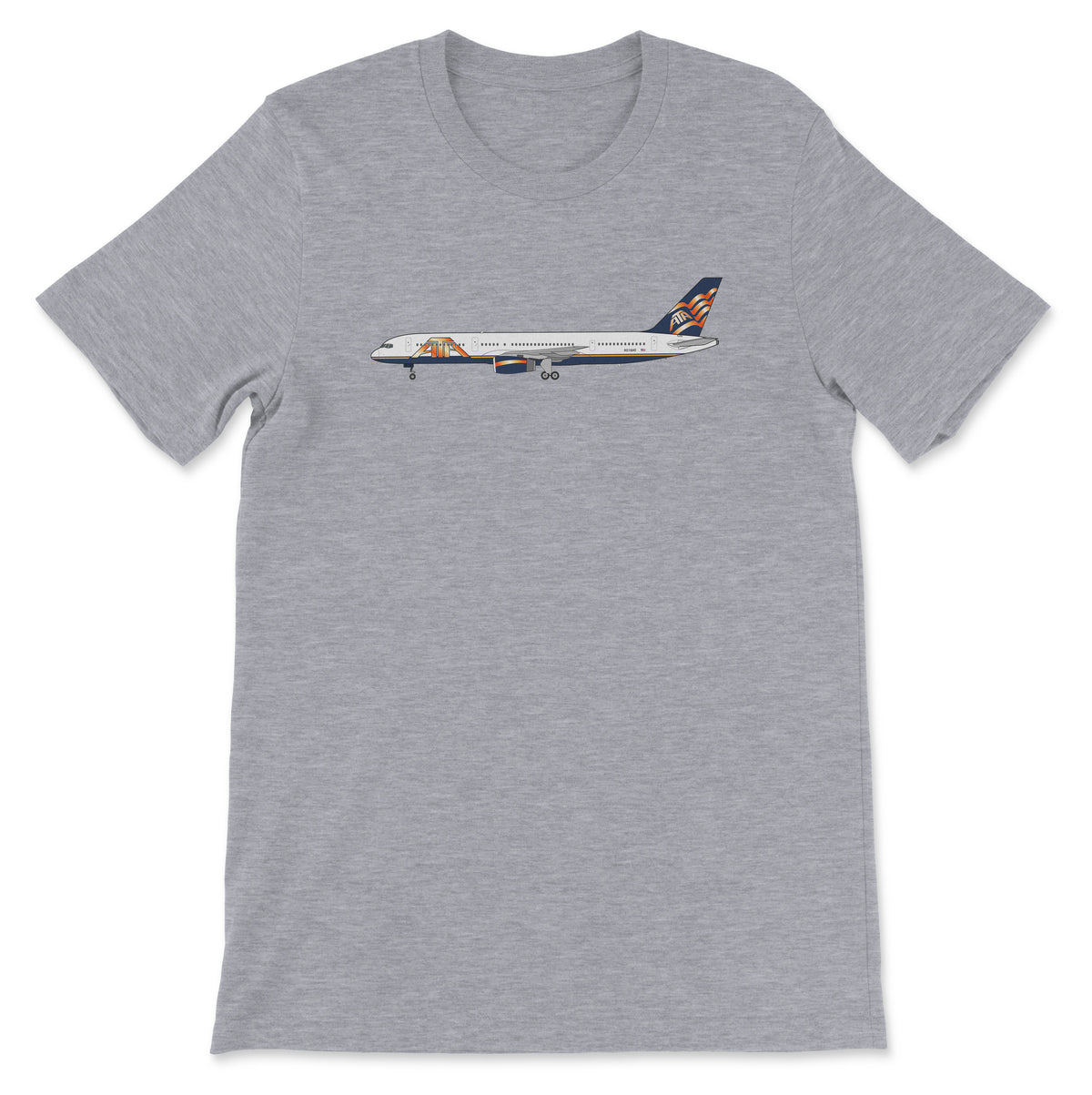 ATA Airlines Boeing 757 Unisex T-Shirt - Athletic Heather