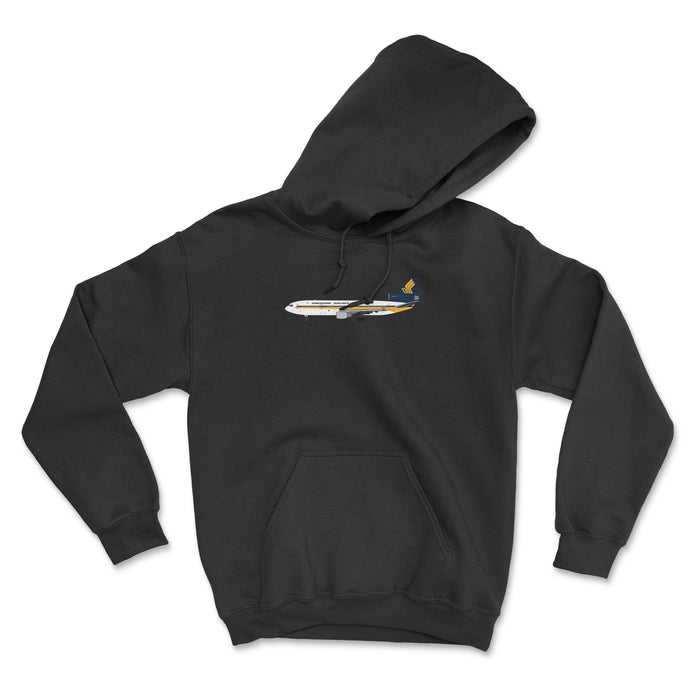Singapore Airlines McDonnell Douglas DC-10 Unisex Hoodie - Black