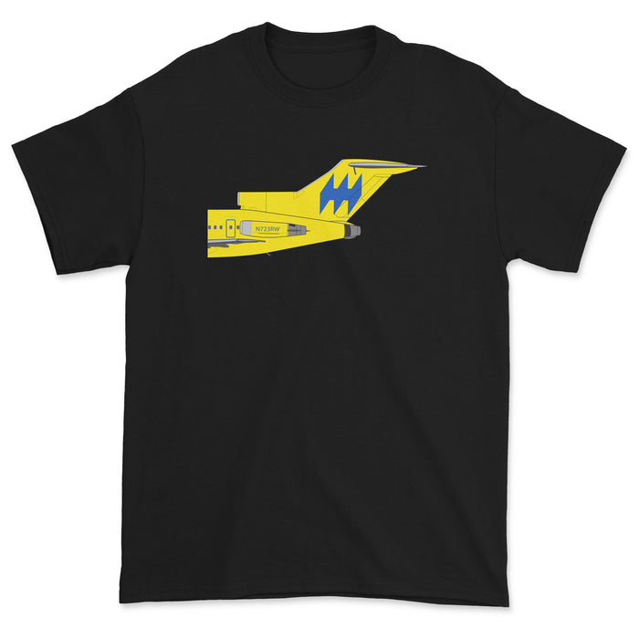 Hughes Airwest Boeing 727 Tail Section Unisex T-Shirt - Black