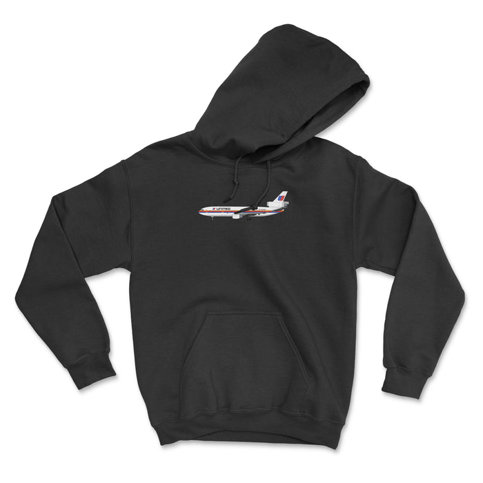 United Airlines Mcdonnell Douglas DC-10 Unisex Hoodie - Black