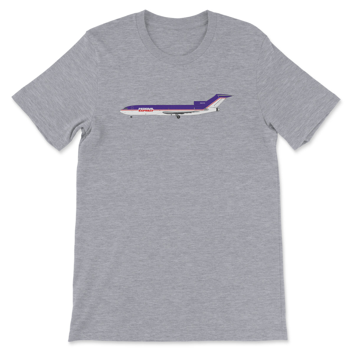 FedEx Boeing 727 Old Livery Unisex T-Shirt - Athletic Heather