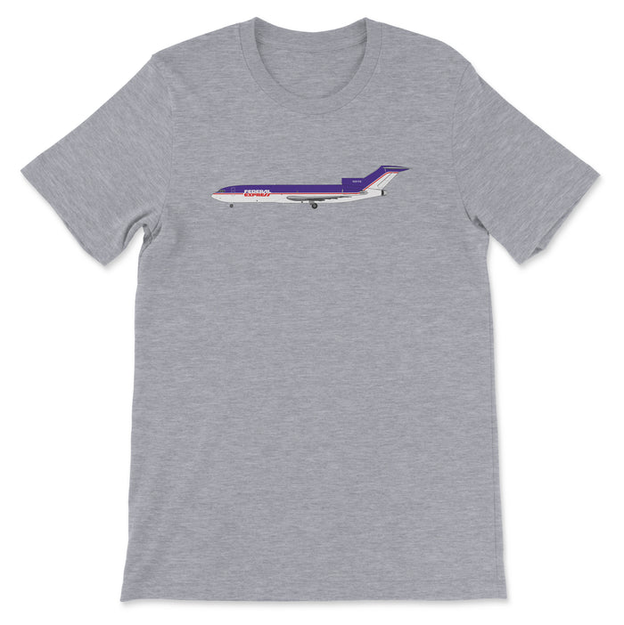 FedEx Boeing 727 Old Livery Unisex T-Shirt - Athletic Heather