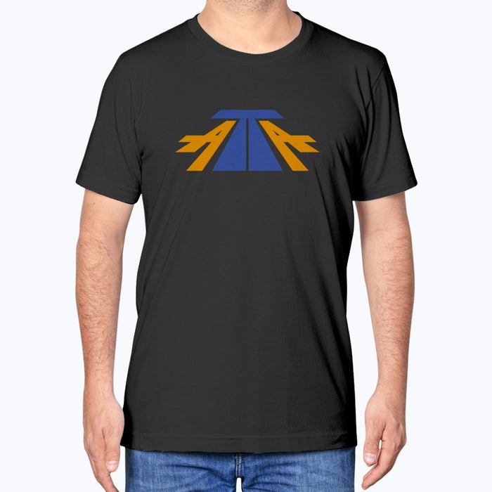 ATA Airlines Unisex T-Shirt - Black - Model