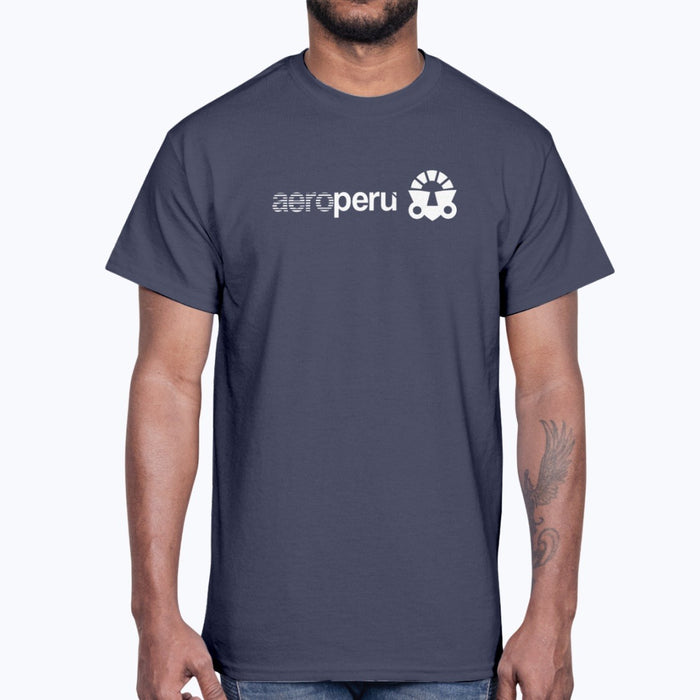 Aeroperu Unisex T-Shirt - Navy - Model