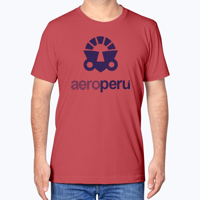 Aeroperu Unisex T-Shirt - Red - Model