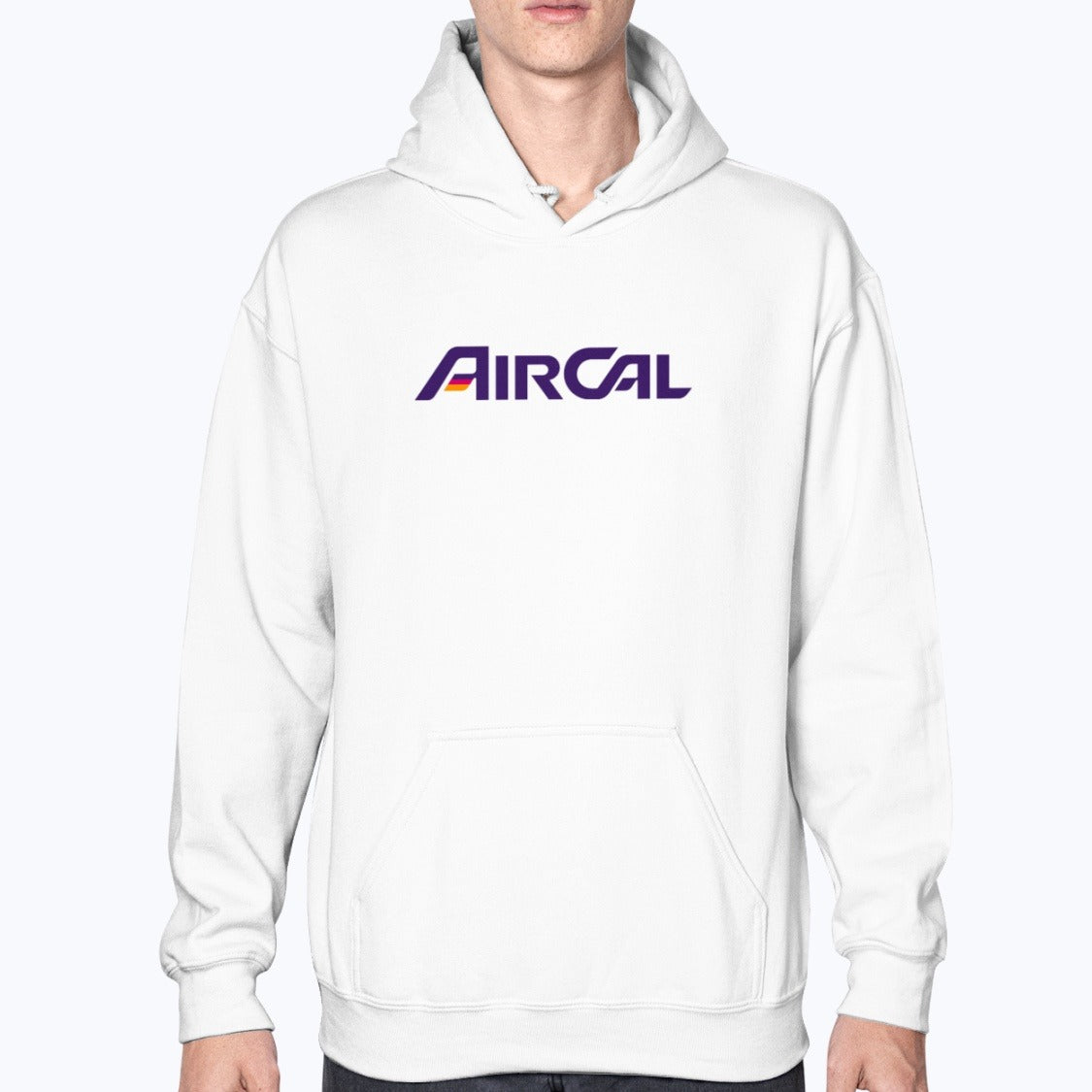 AirCal Air California Unisex Hoodie - White - Model