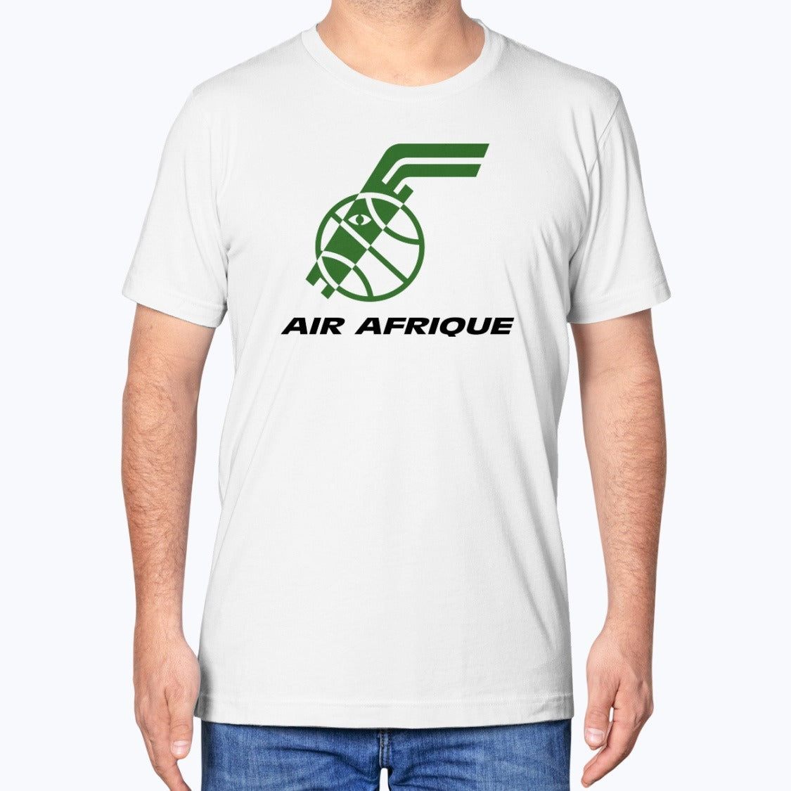 Air Afrique Unisex T-Shirt - White - Model