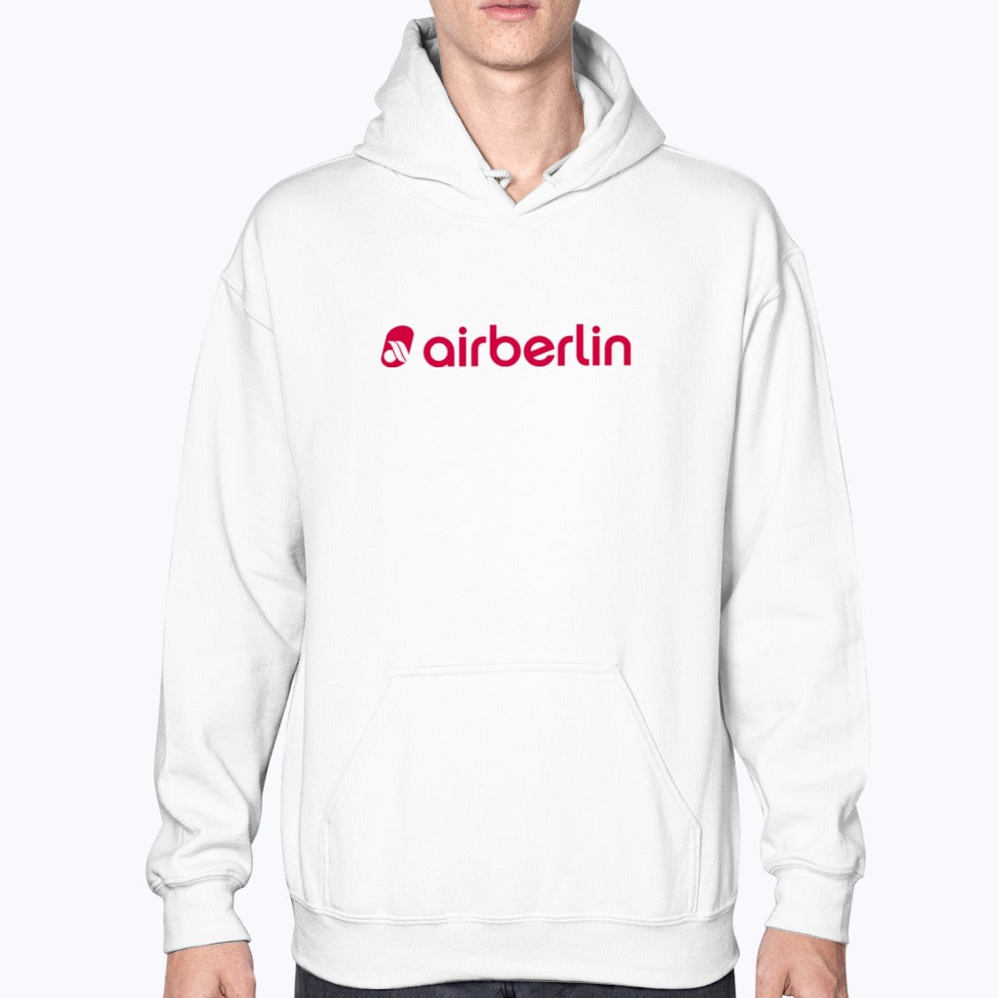 Air Berlin Unisex Hoodie - White - Model