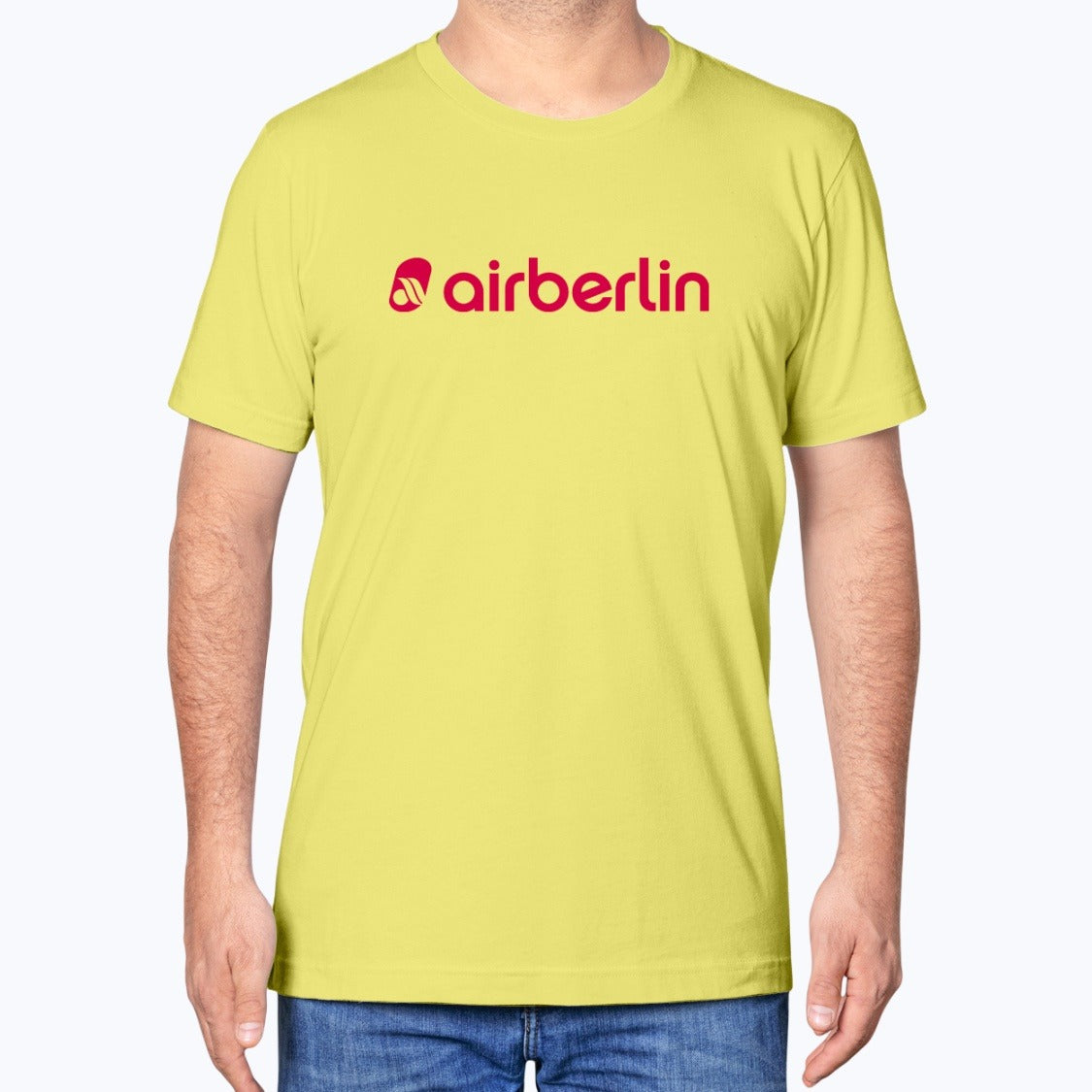 Air Berlin Unisex T-Shirt - Yellow - Model