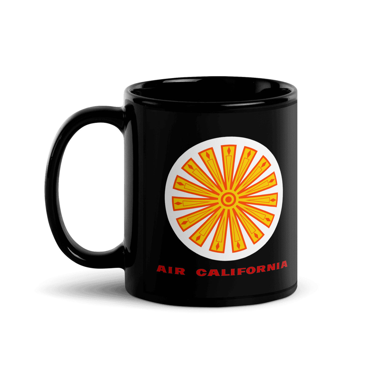 Air California Coffee Mug - Black - 11 oz - Right