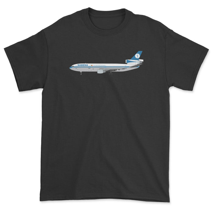 Sabena McDonnell Douglas DC-10 Unisex T-Shirt - Black