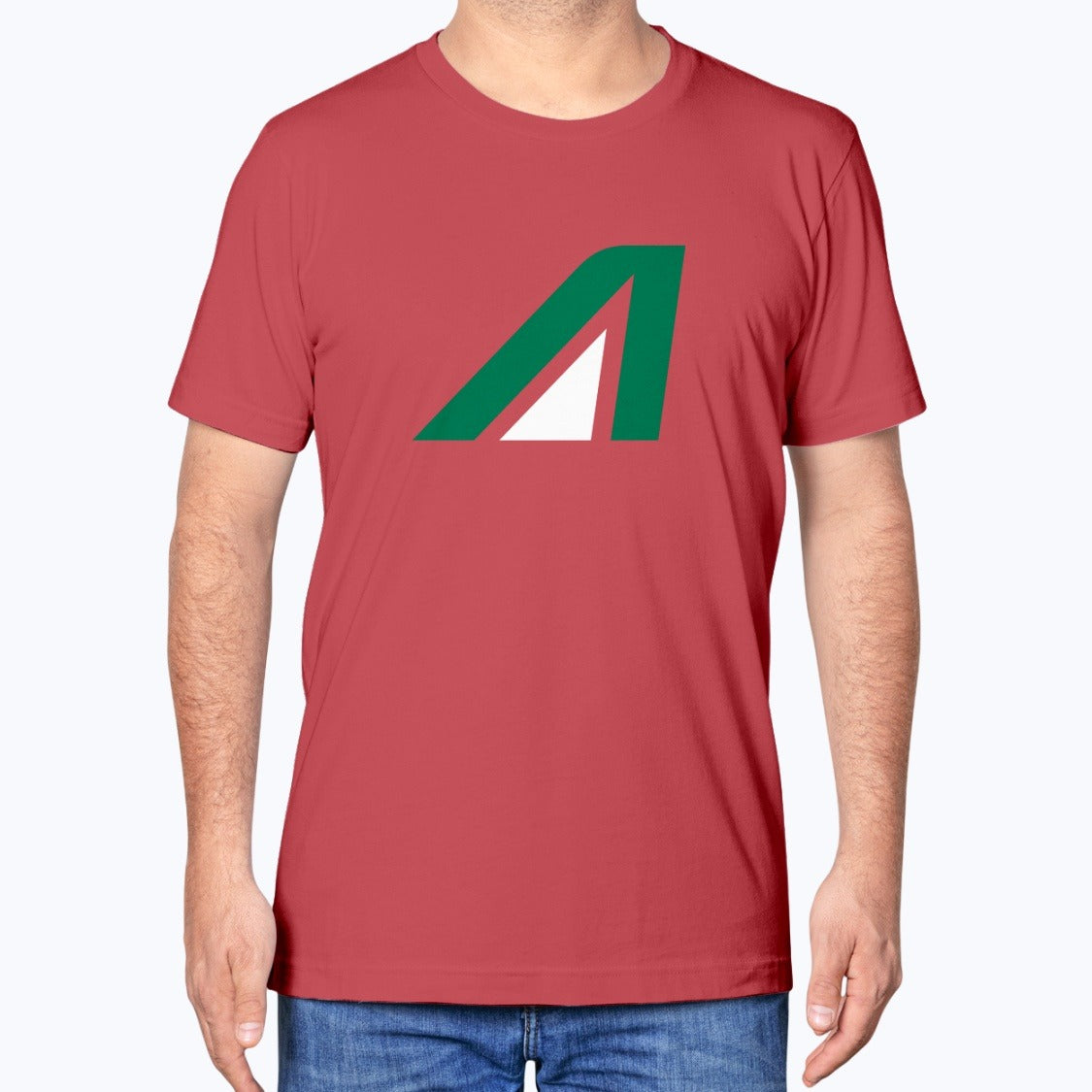 Alitalia Unisex T-Shirt - Red - Model