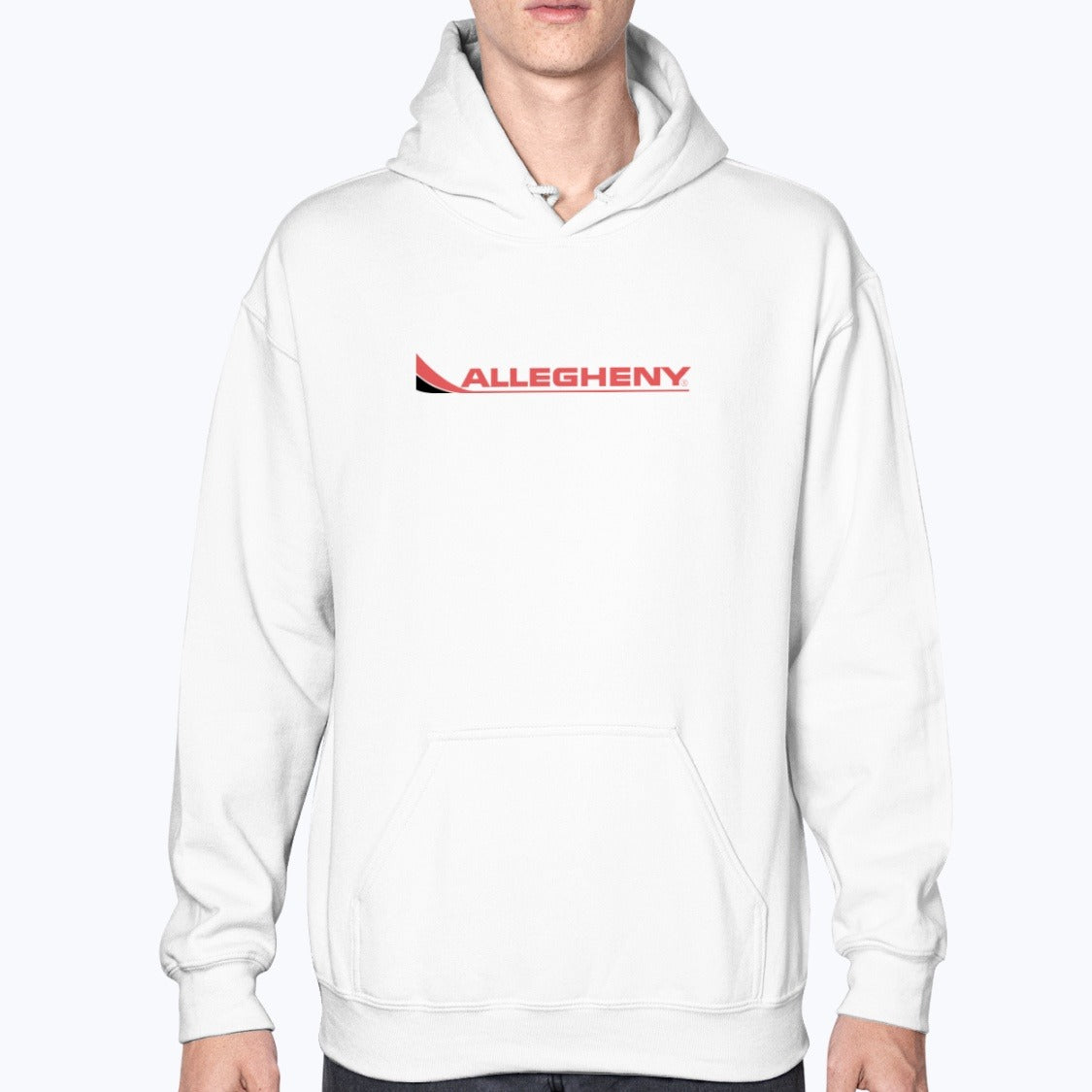 Allegheny Airlines Unisex Hoodie - White - Model