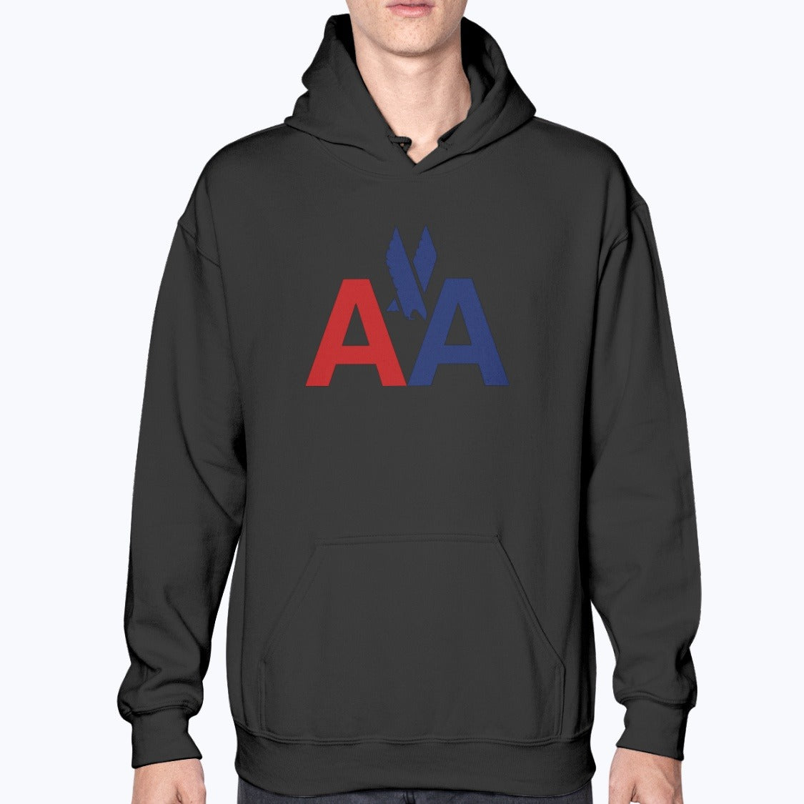American Airlines Unisex Hoodie - Black - Model