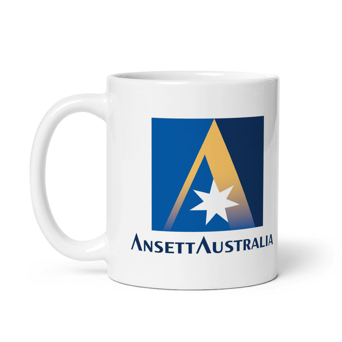 Ansett Australia Coffee Mug - White - 11 oz - Right
