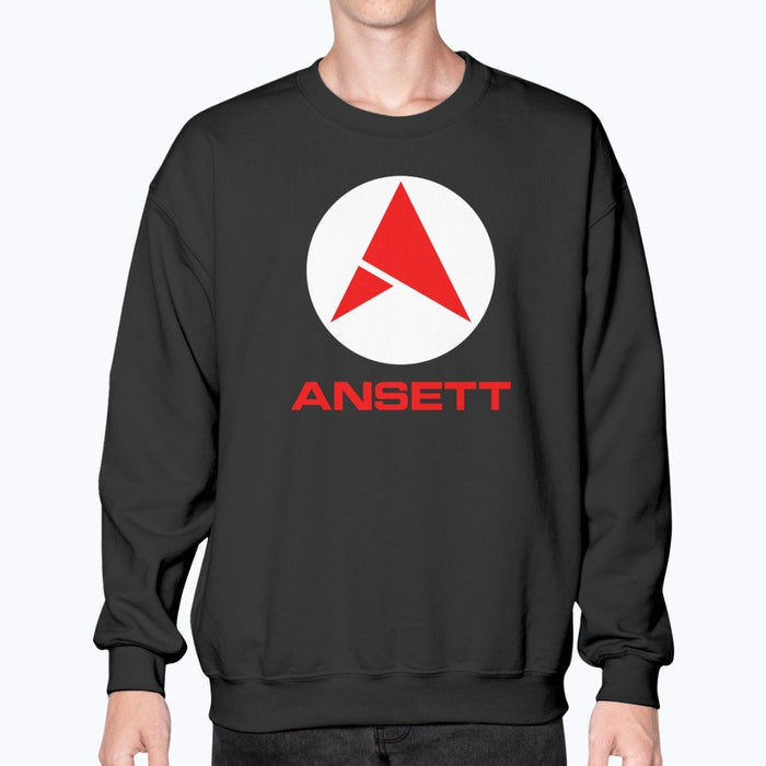 Ansett Australia Unisex Sweatshirt - Black - Model