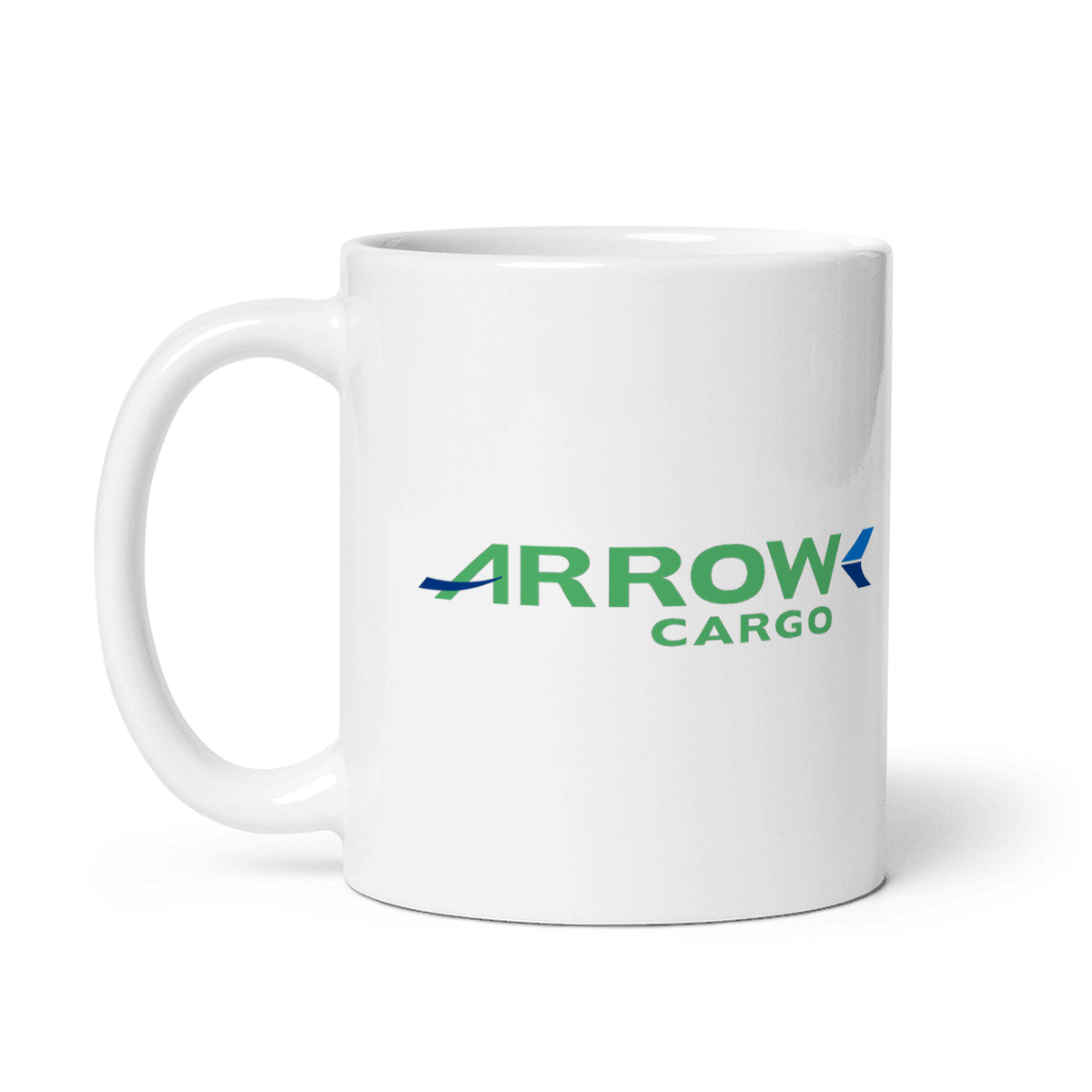 Arrow Cargo Coffee Mug - White - 11 oz - Right