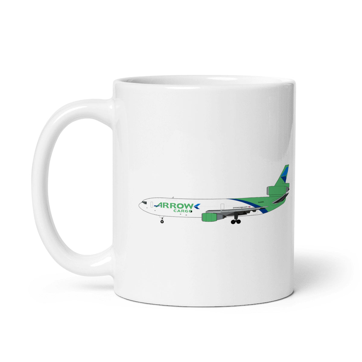 Arrow Cargo DC-10 Coffee Mug - White - 11 oz - Right