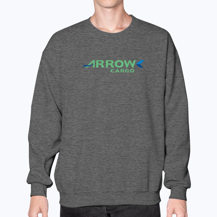 Arrow Cargo Unisex Sweatshirt - Dark Heather - Model