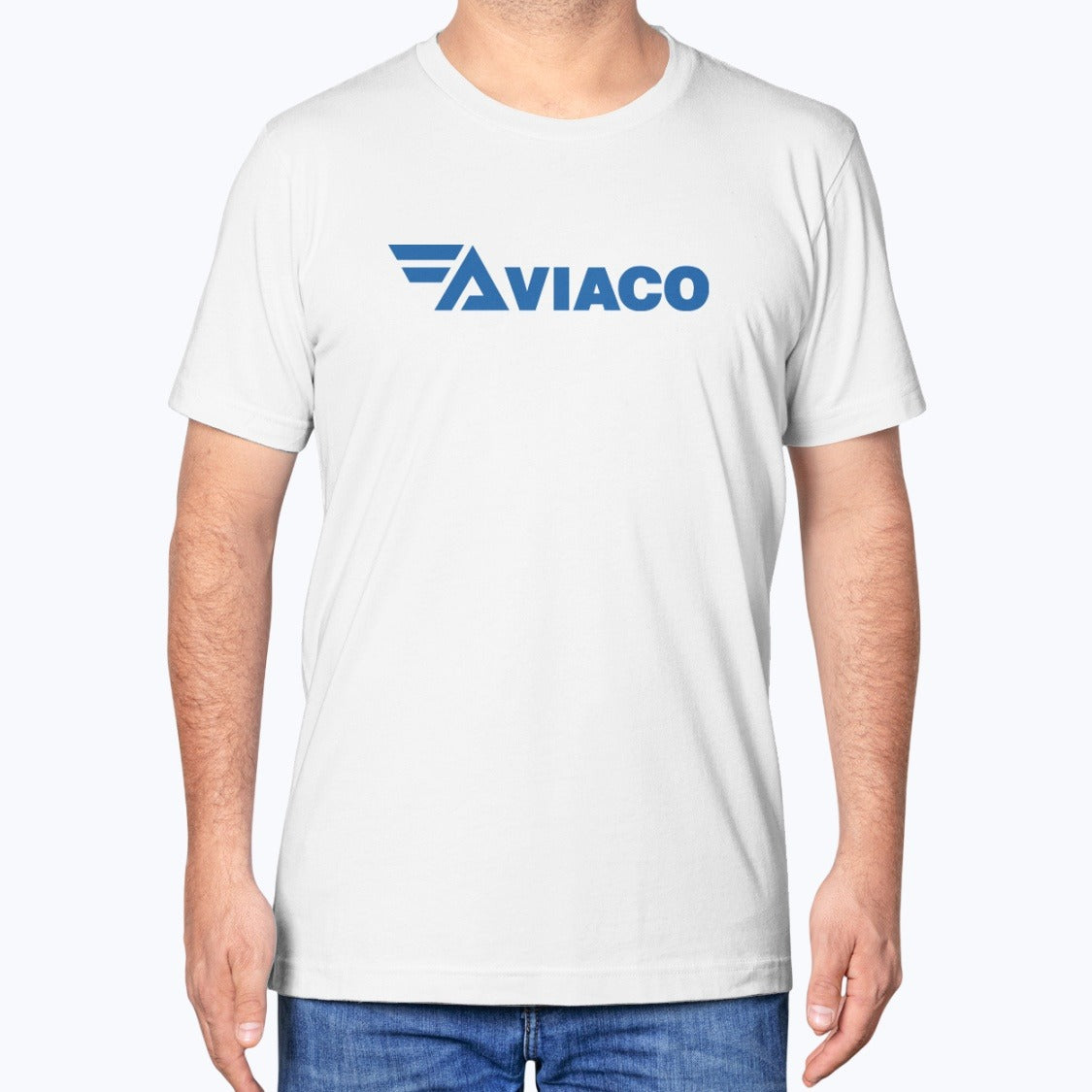 Aviaco Unisex T-Shirt - White - Model
