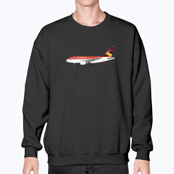 Avianca A318 Unisex Sweatshirt - Black - Model