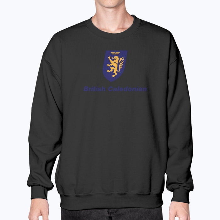 BCal British Caledonian Unisex Sweatshirt - Black - Model