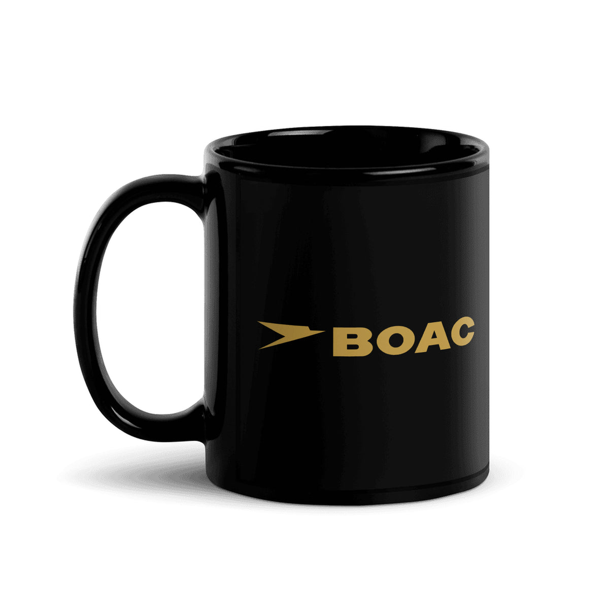 BOAC Coffee Mug - Black - 11 oz - Right