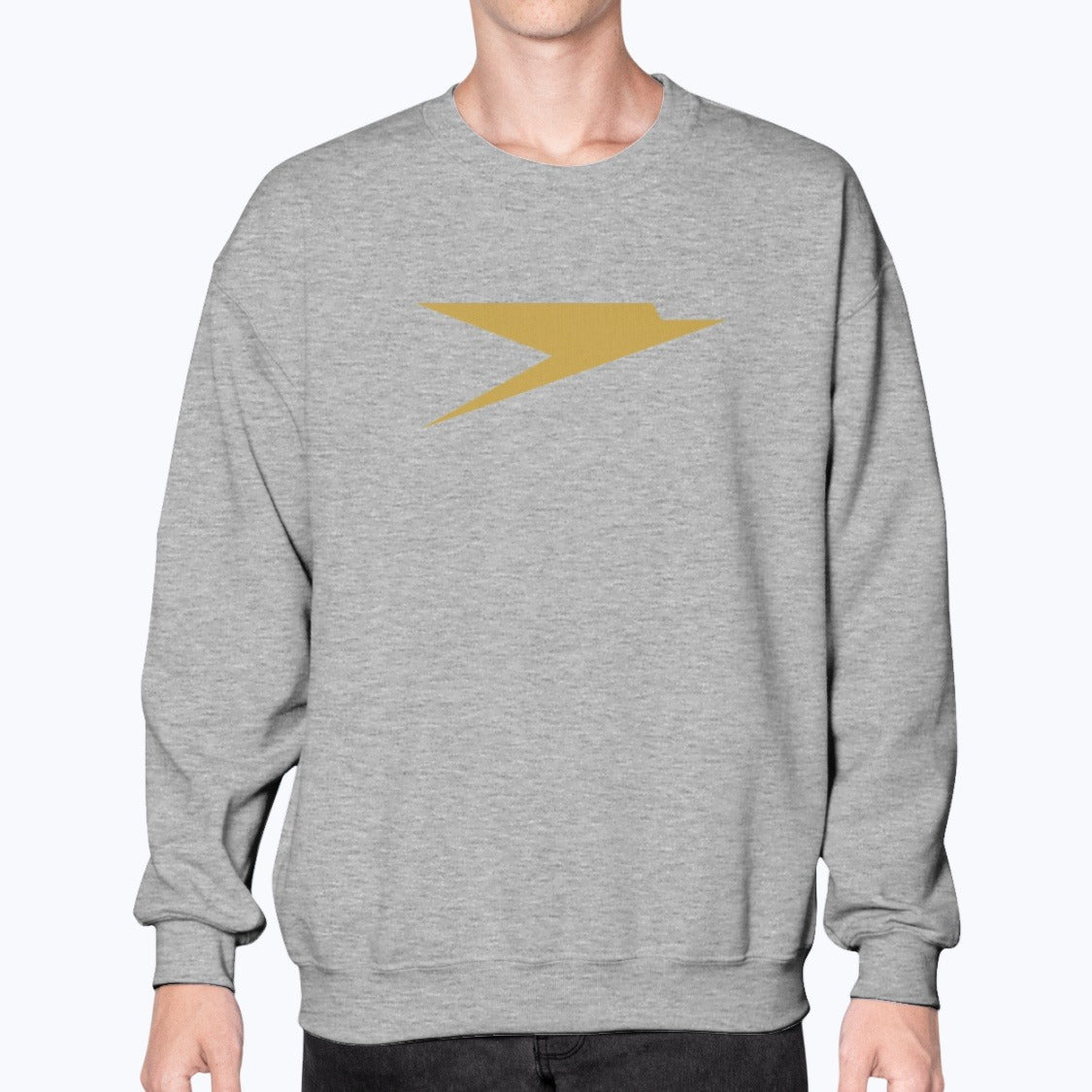 BOAC Unisex Sweatshirt - Sport Grey - Model