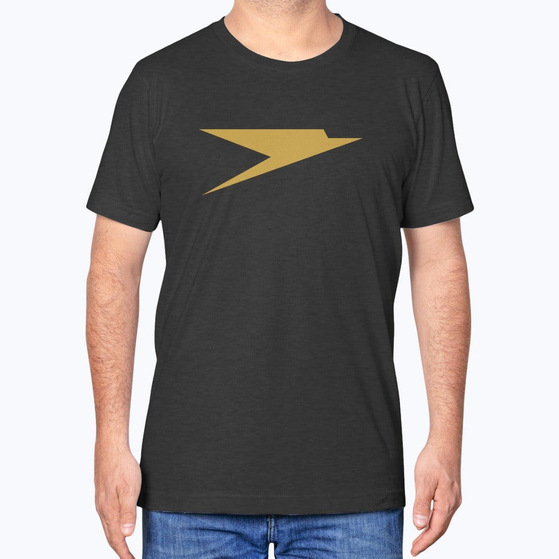 BOAC Unisex T-Shirt - Black Heather - Model