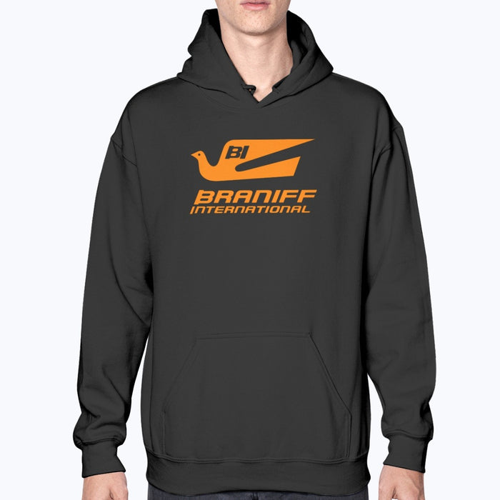 Braniff International Unisex Hoodie - Black - Model