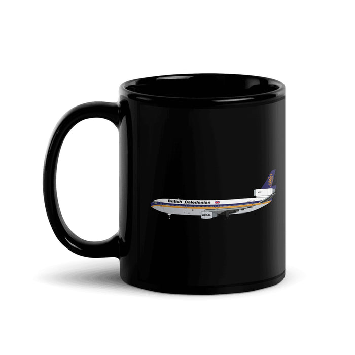 British Caledonian DC-10 Coffee Mug - Black - 11 oz - Right