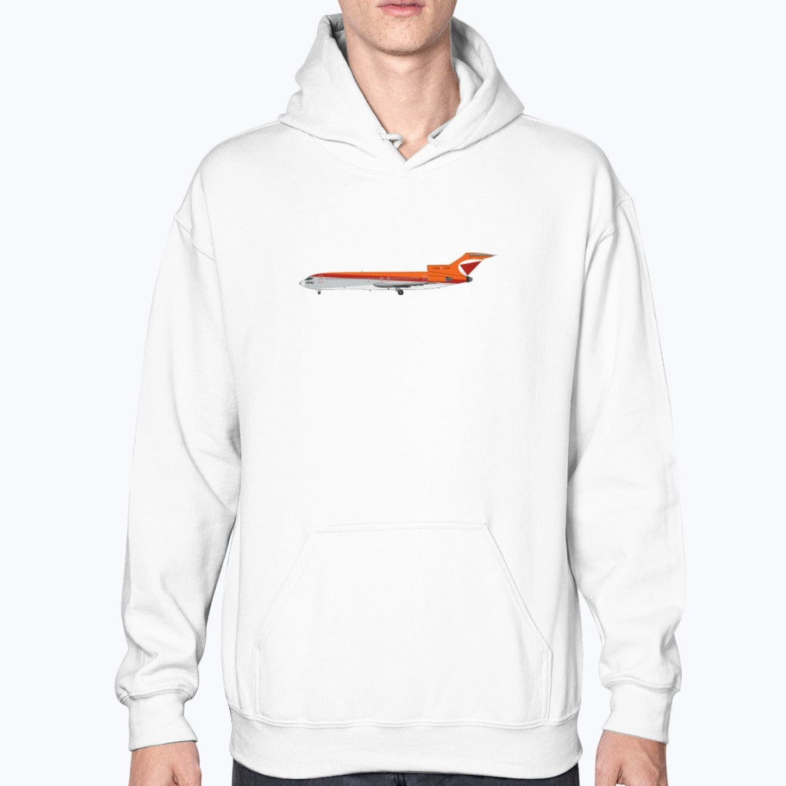 CP Air B727 Unisex Hoodie - White - Model